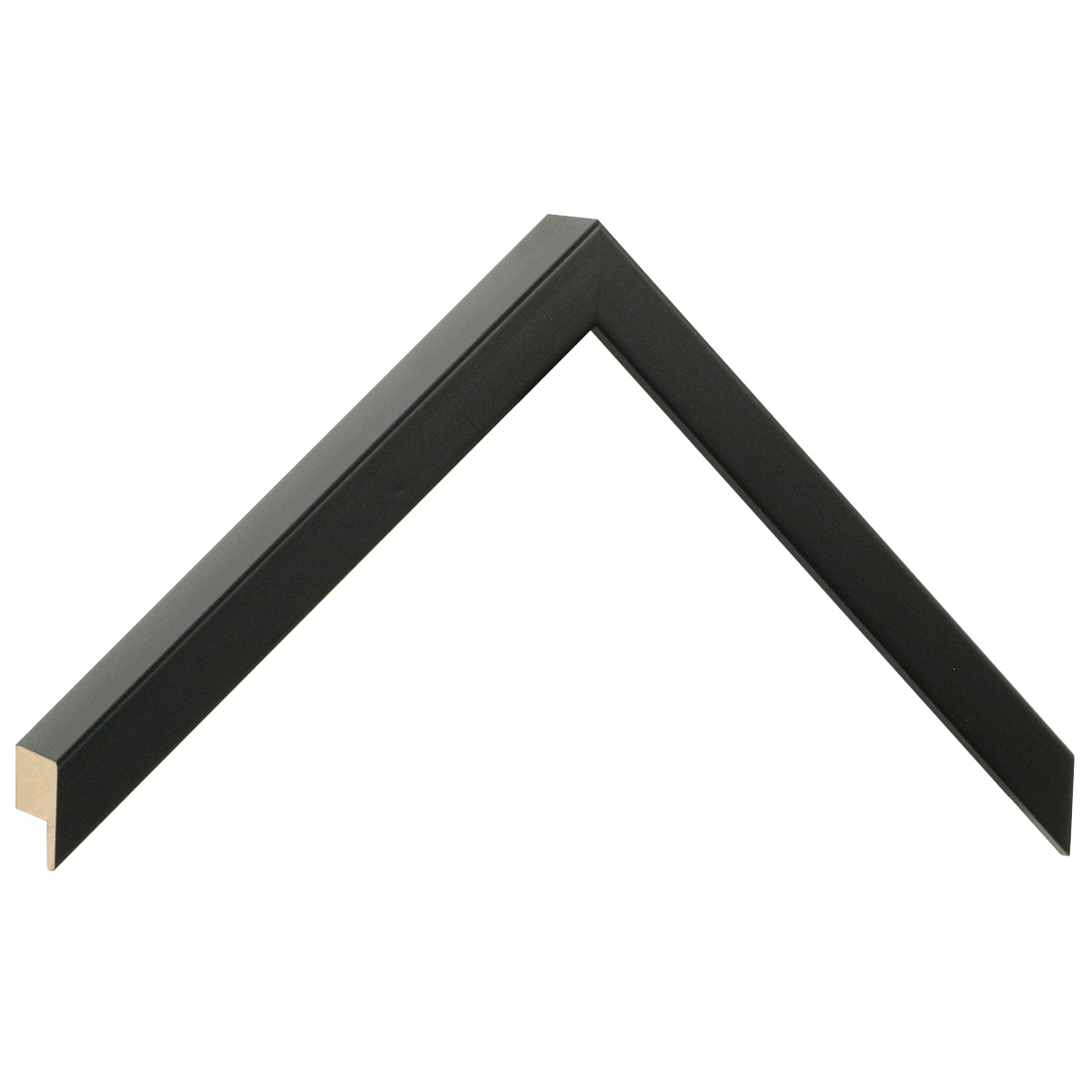 Asta in ayous piatta - Larghezza 15mm Altezza 32 - Nero opaco - Campione