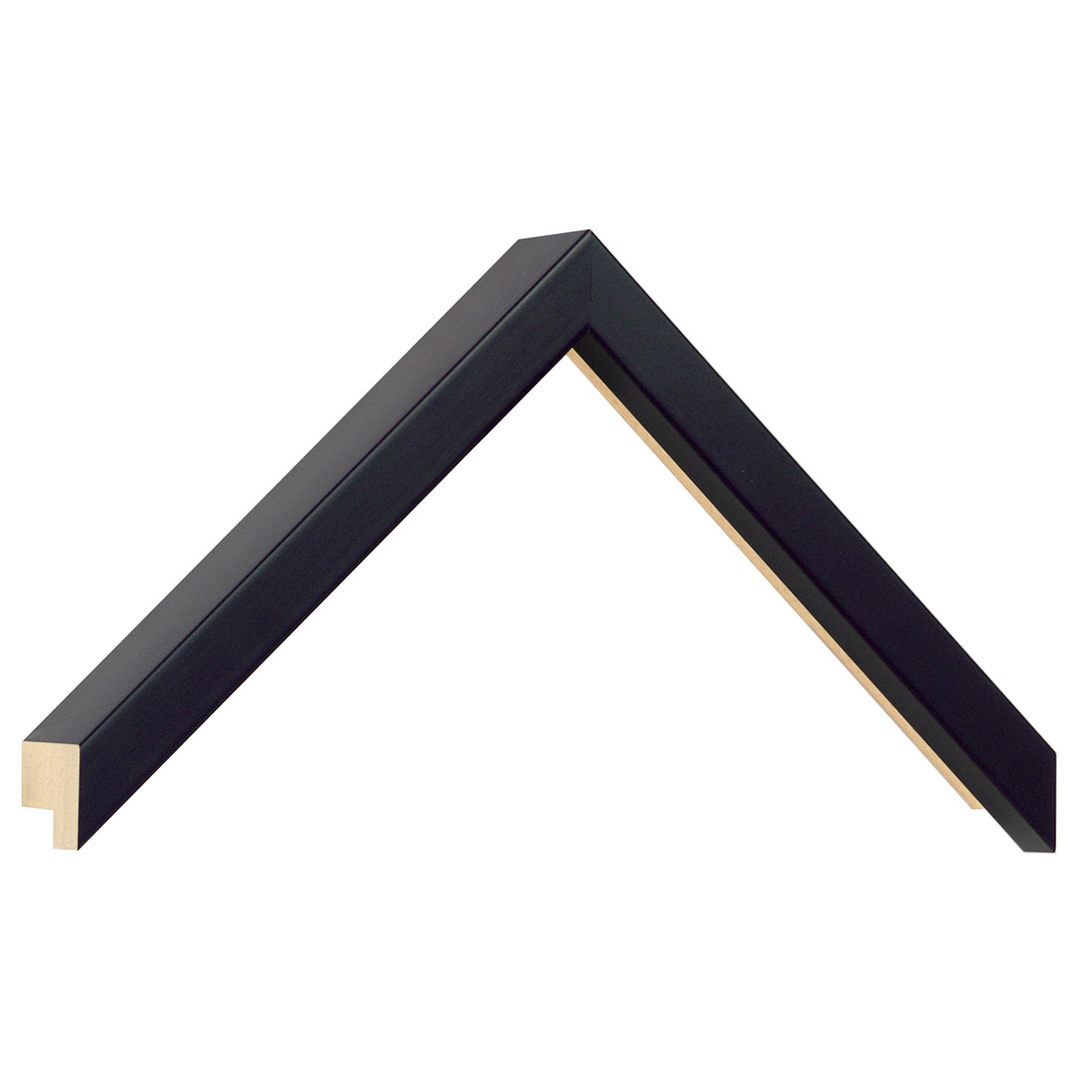 Asta in ayous - Larghezza 15mm Altezza 40 - Nero opaco - Campione