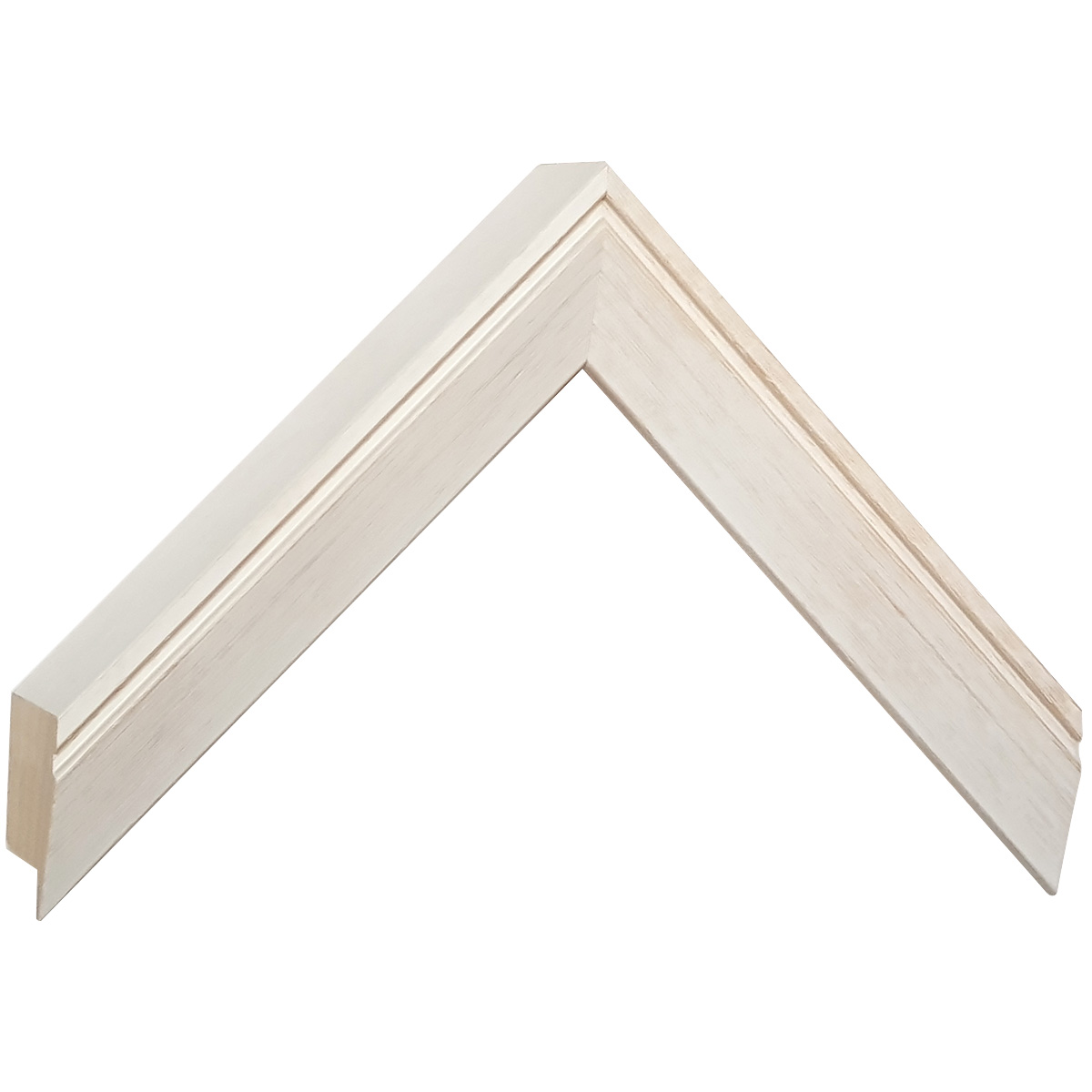 Asta in ayous - Larghezza 28mm Altezza 40 - Crema opaco - Campione