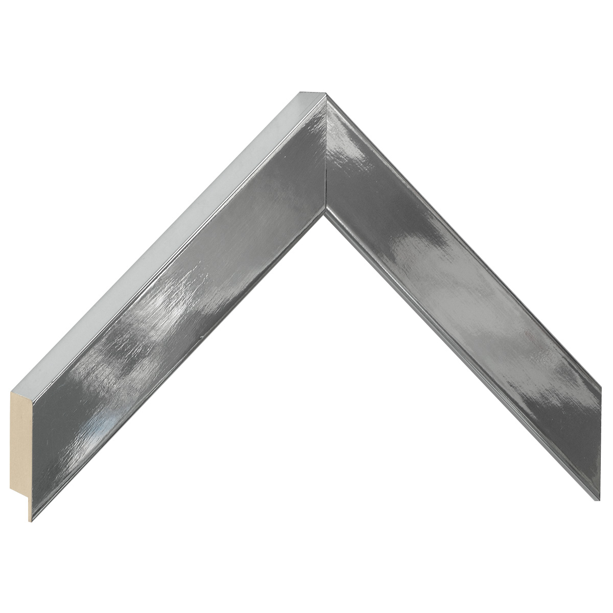 Asta in ayous piatta - Larghezza 30mm Altezza 32 - Argento lucido - Campione