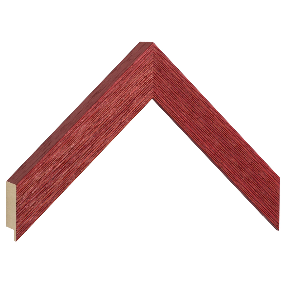 Asta in ayous - Larghezza mm30 Altezza 32 - Rosso - Campione