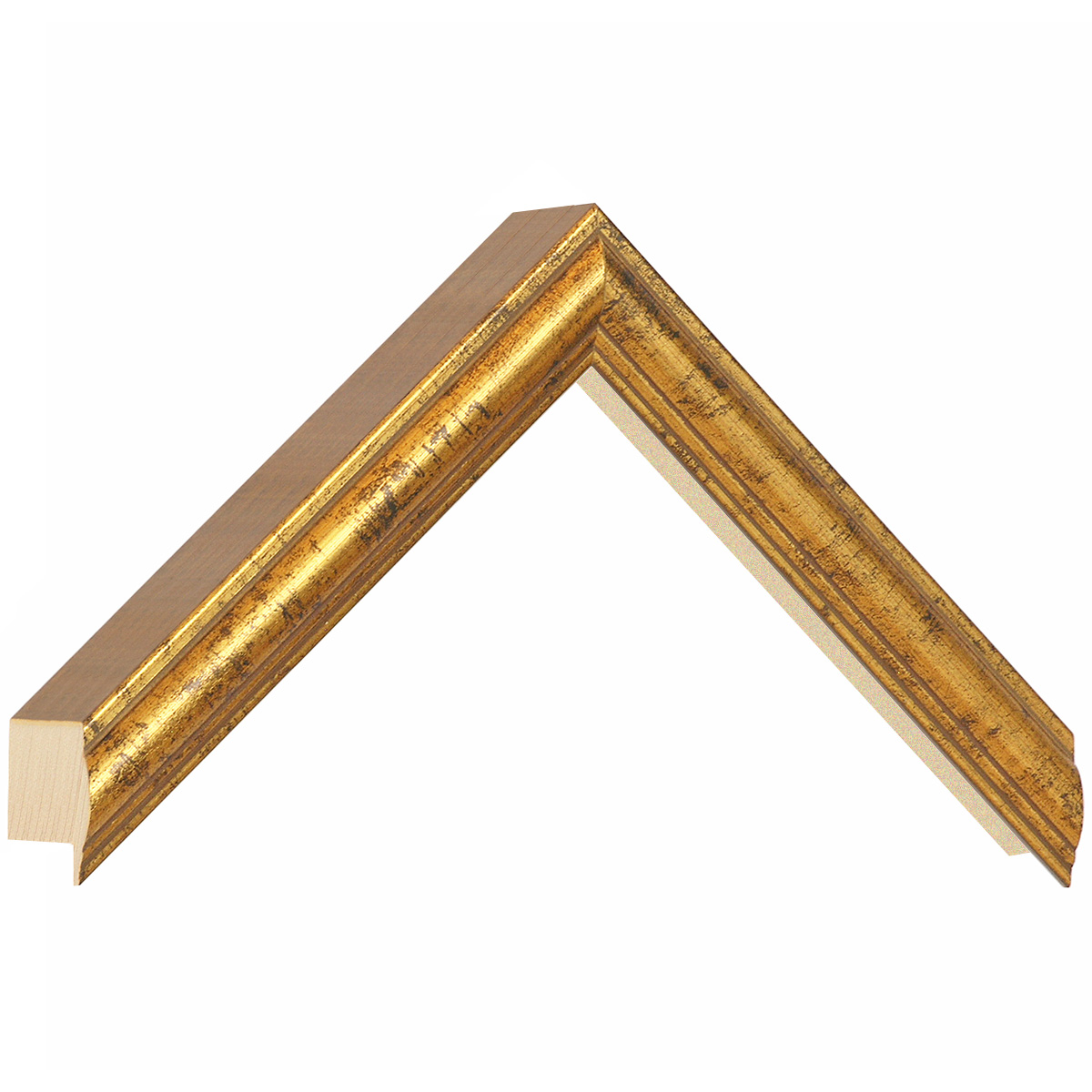 Asta pino giuntato - Larghezza 21mm Altezza 57 - Oro anticato - Campione
