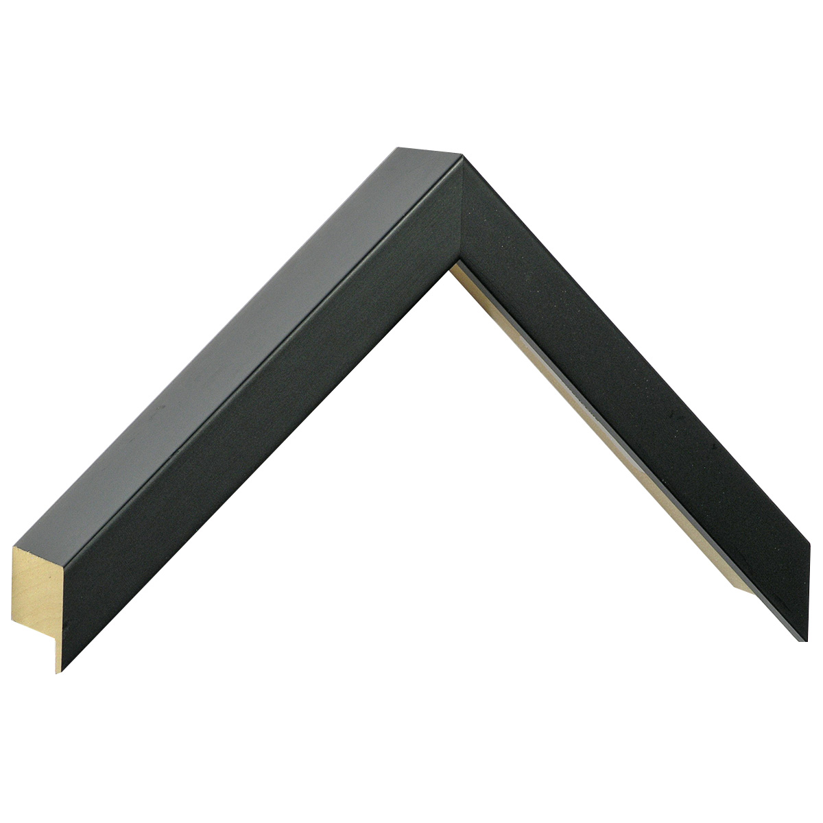 Asta in ayous - Larghezza 20mm Altezza 45 - Nero opaco - Campione