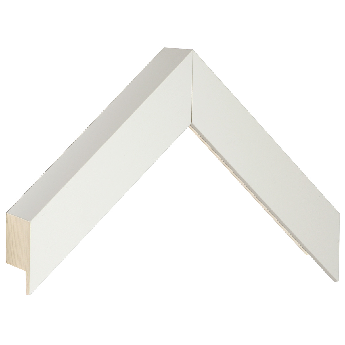 Asta pino giuntato - Larghezza 33mm Altezza 50 - Bianco opaco - Campione