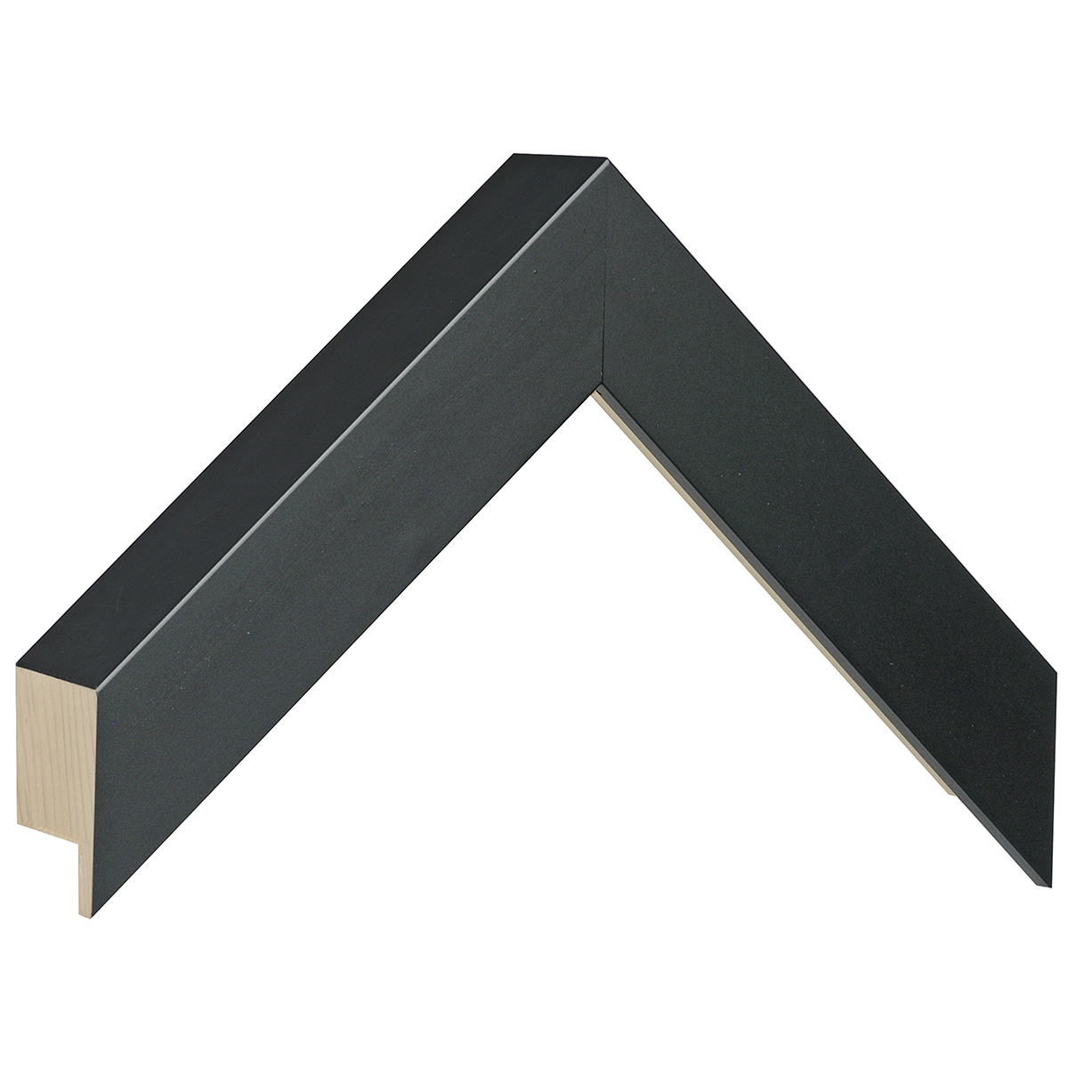 Asta pino giuntato - Larghezza 33mm Altezza 50 - Nero opaco - Campione