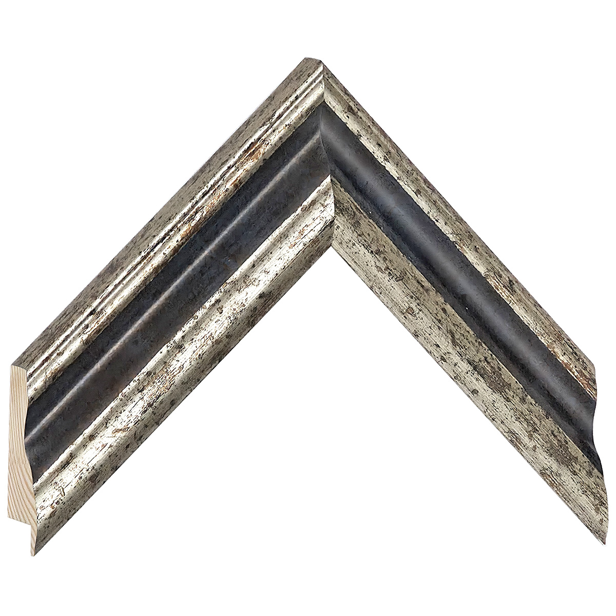 Asta pino giuntato - Larghezza 45mm Altezza 32  - Argento - Campione