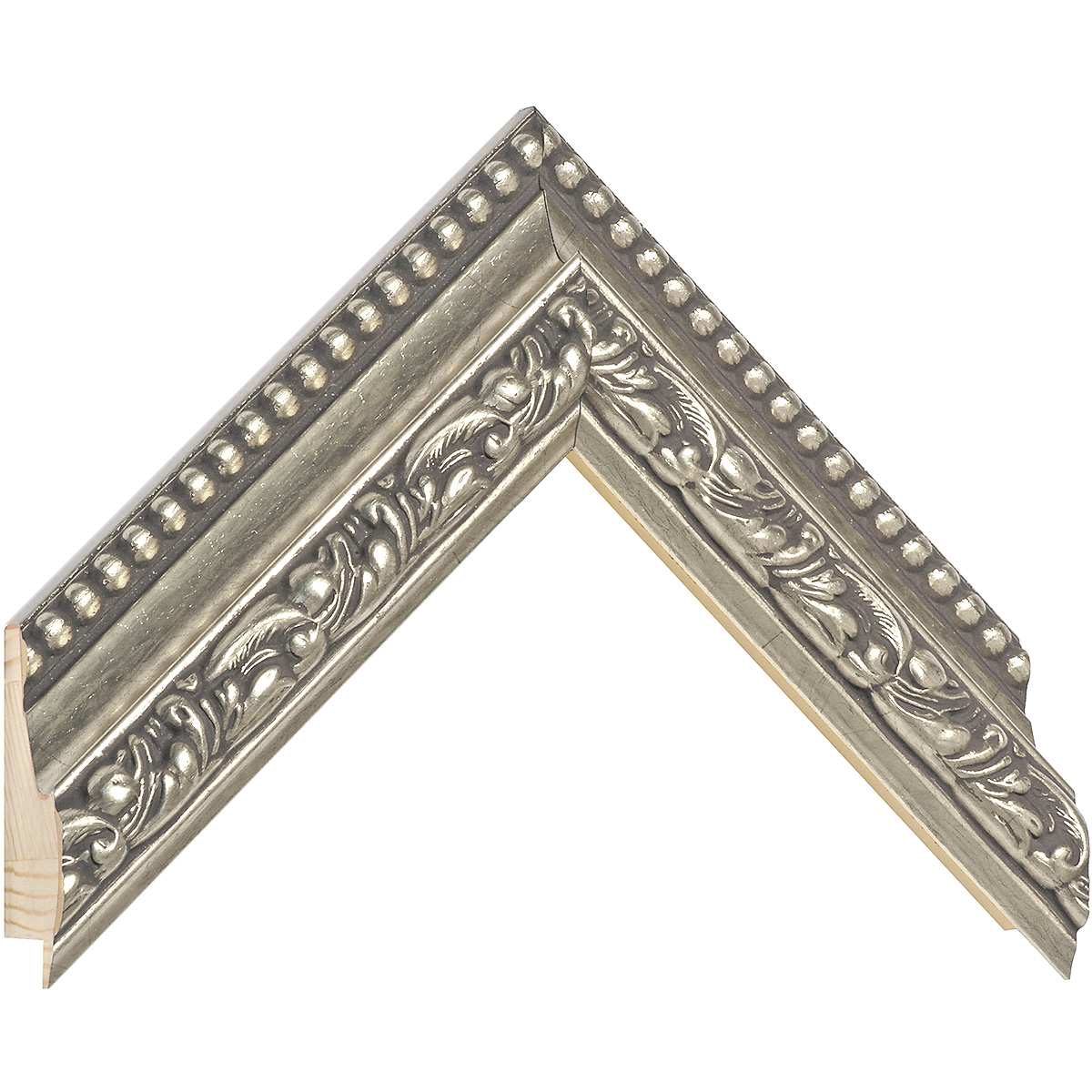 Asta abete giuntato - Larghezza 50mm Altezza 44 - Argento - Campione