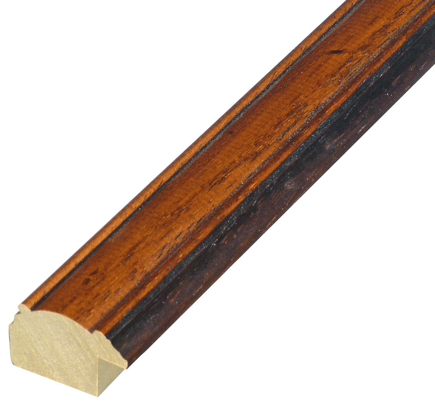 Asta in ayous - Larghezza 32mm Altezza 18 - Noce anticato