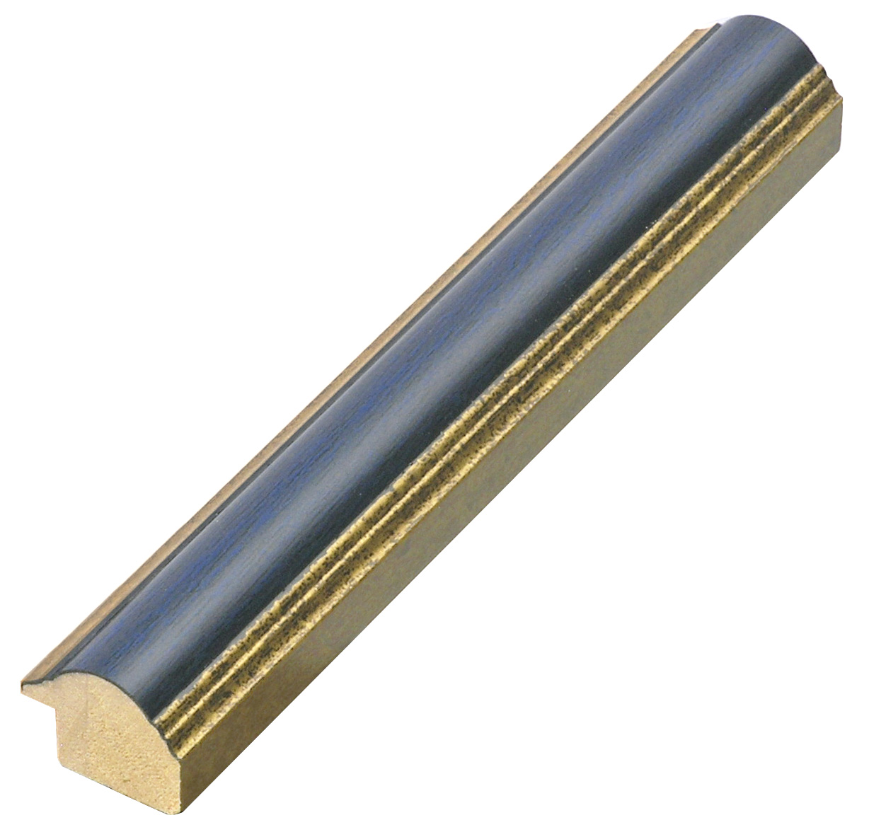 Asta pino giuntato - Larghezza 25mm Altezza 19 - Blu con filo oro