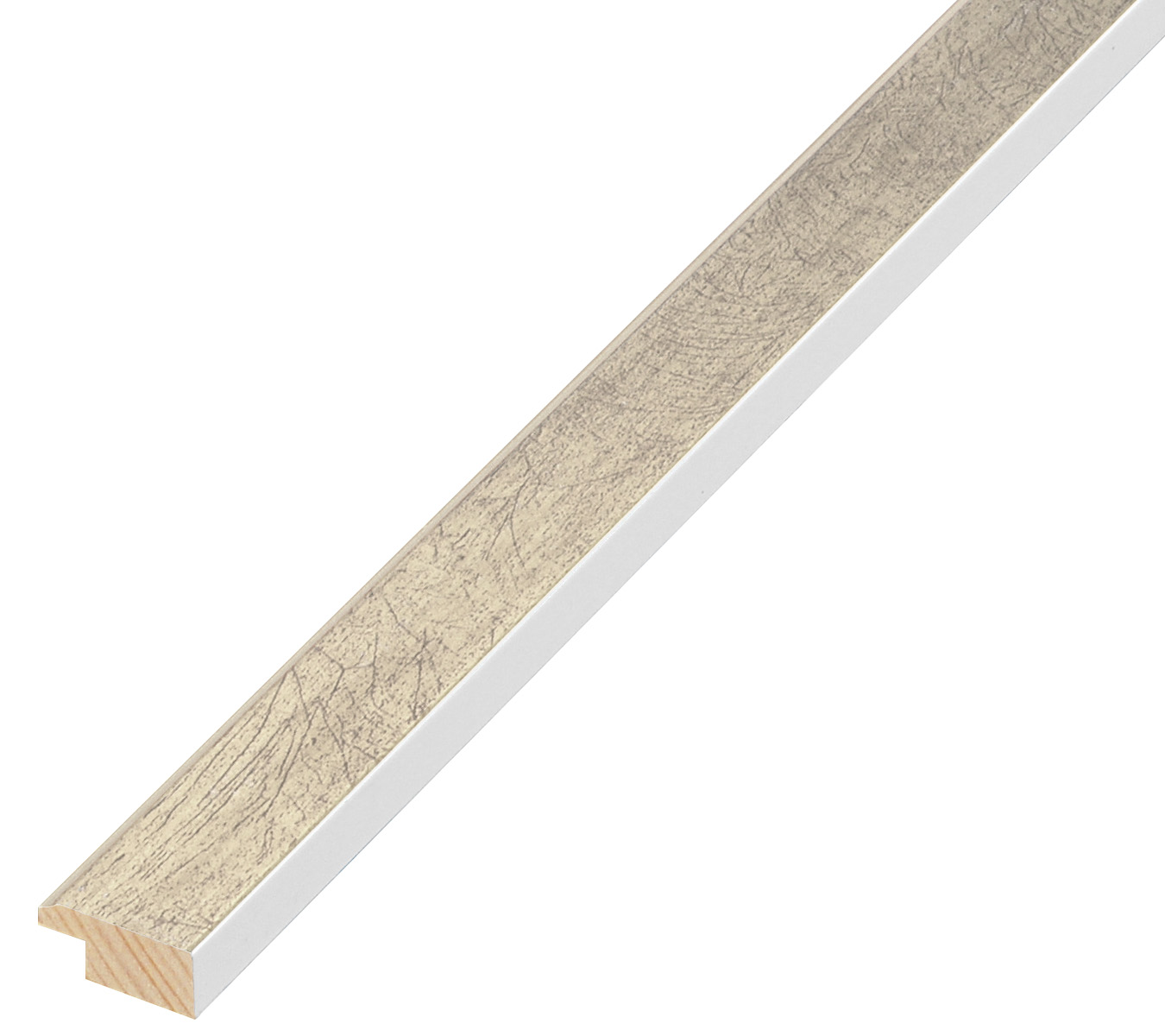 Asta pino giuntato - Larghezza 21mm Altezza 10 - Argento screziato