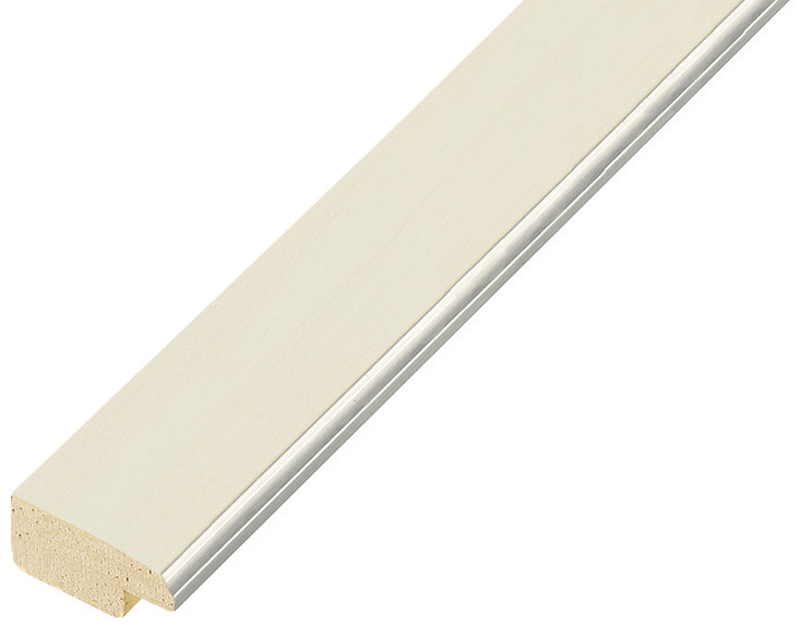 Asta pino giuntato - Larghezza 21mm Altezza 10 - Panna, filo argento