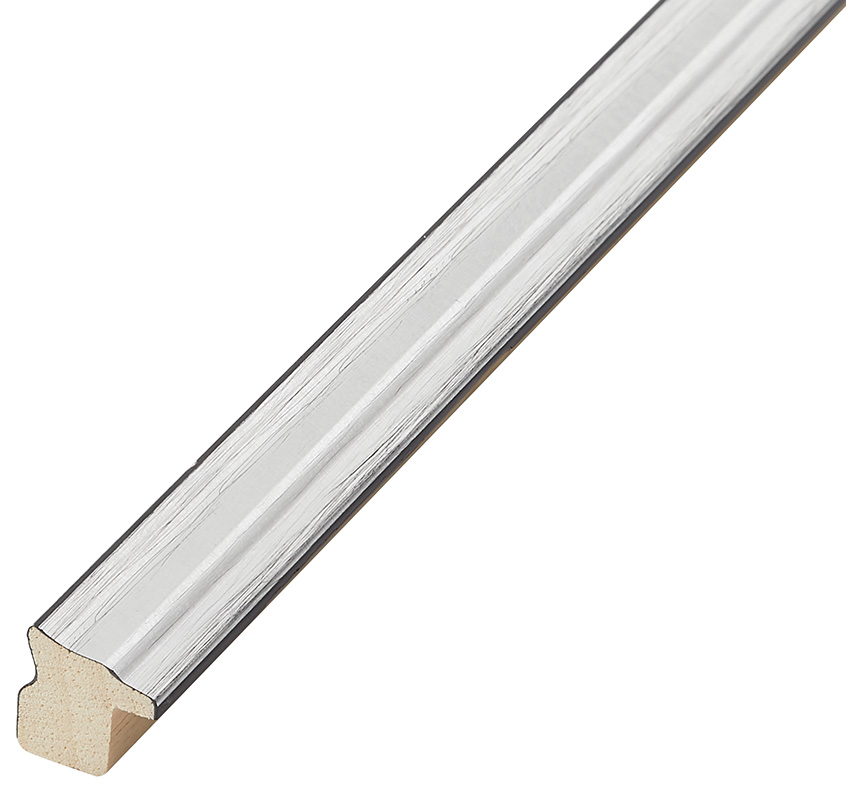 Asta pino giuntato - Larghezza 16mm Altezza 16 - Argento