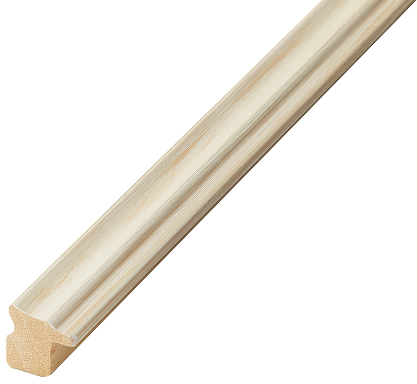 Asta pino giuntato - Larghezza 16mm Altezza 16 - Avorio