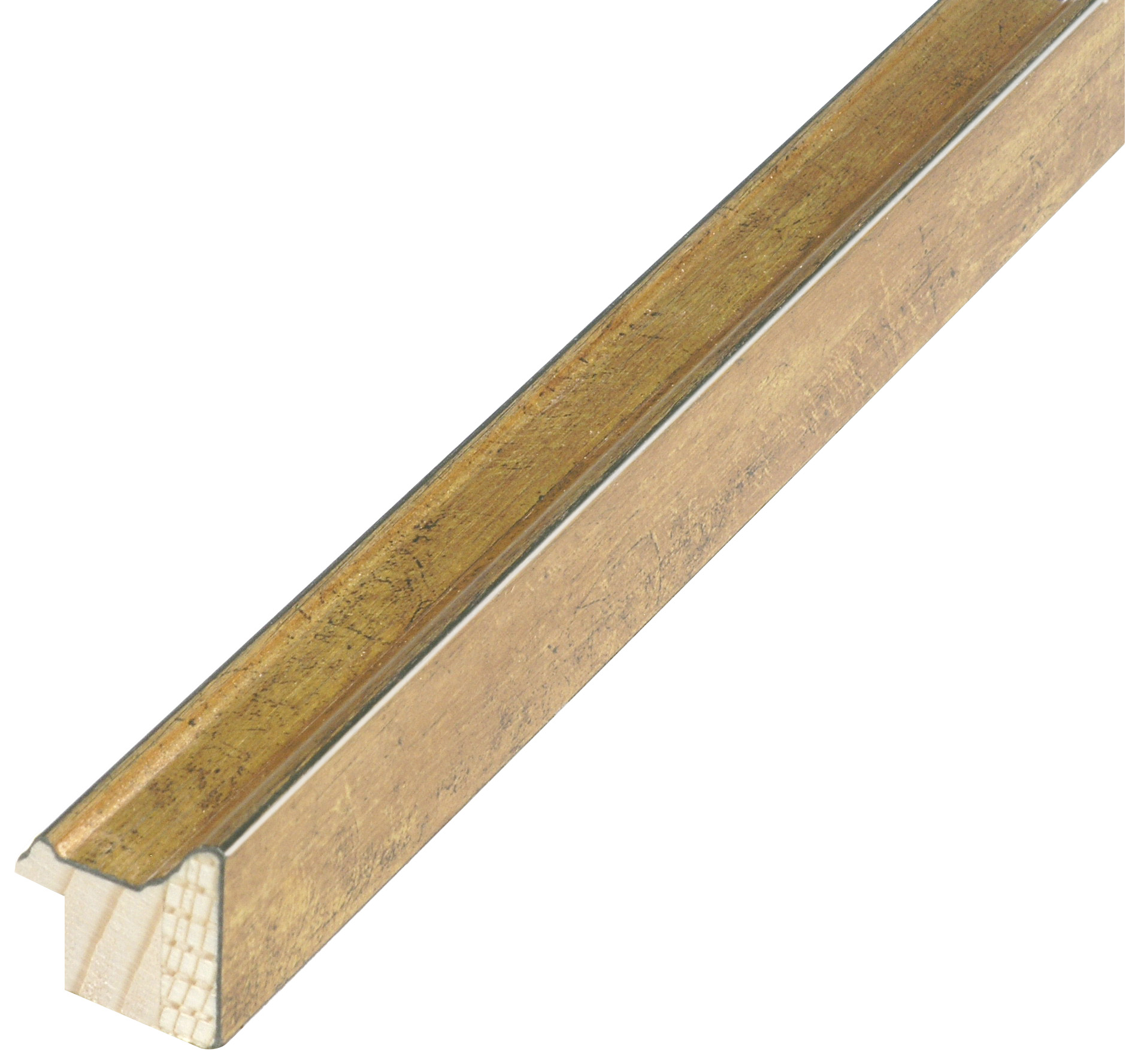 Asta pino giuntato - Larghezza 23mm Altezza 25 - Oro