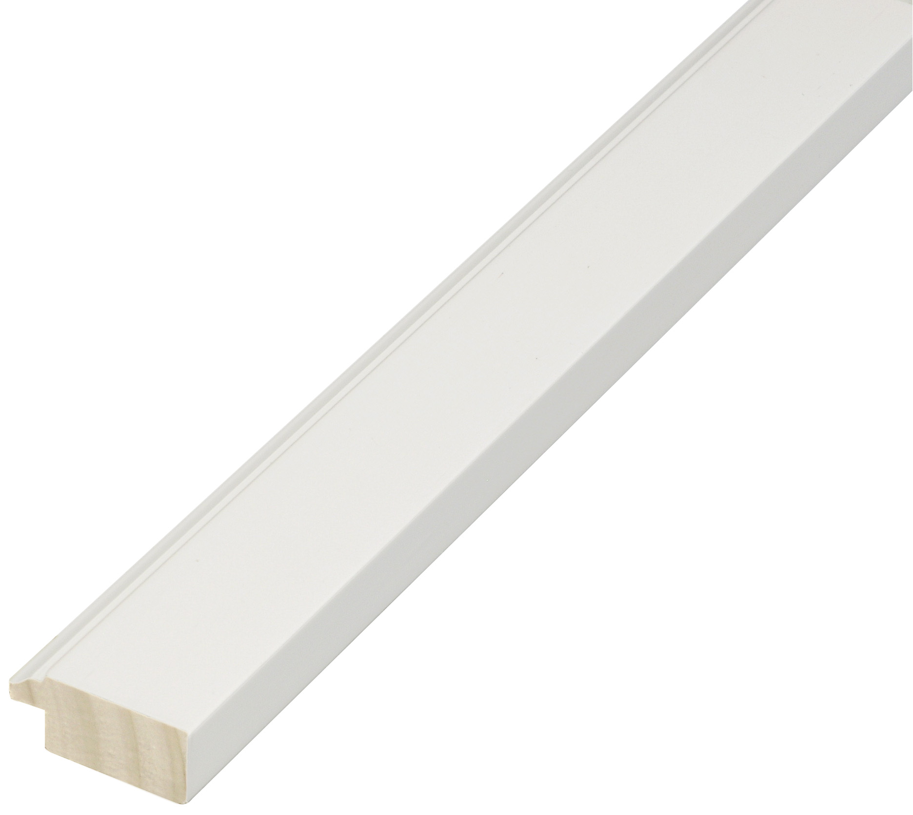 Asta pino giuntato - Larghezza 25mm Altezza 11 - Bianco