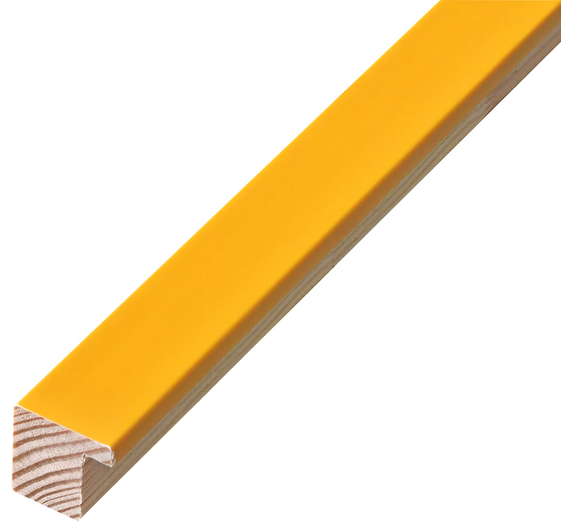 Asta in pino - Larghezza 20mm Altezza 20 - Giallo opaco