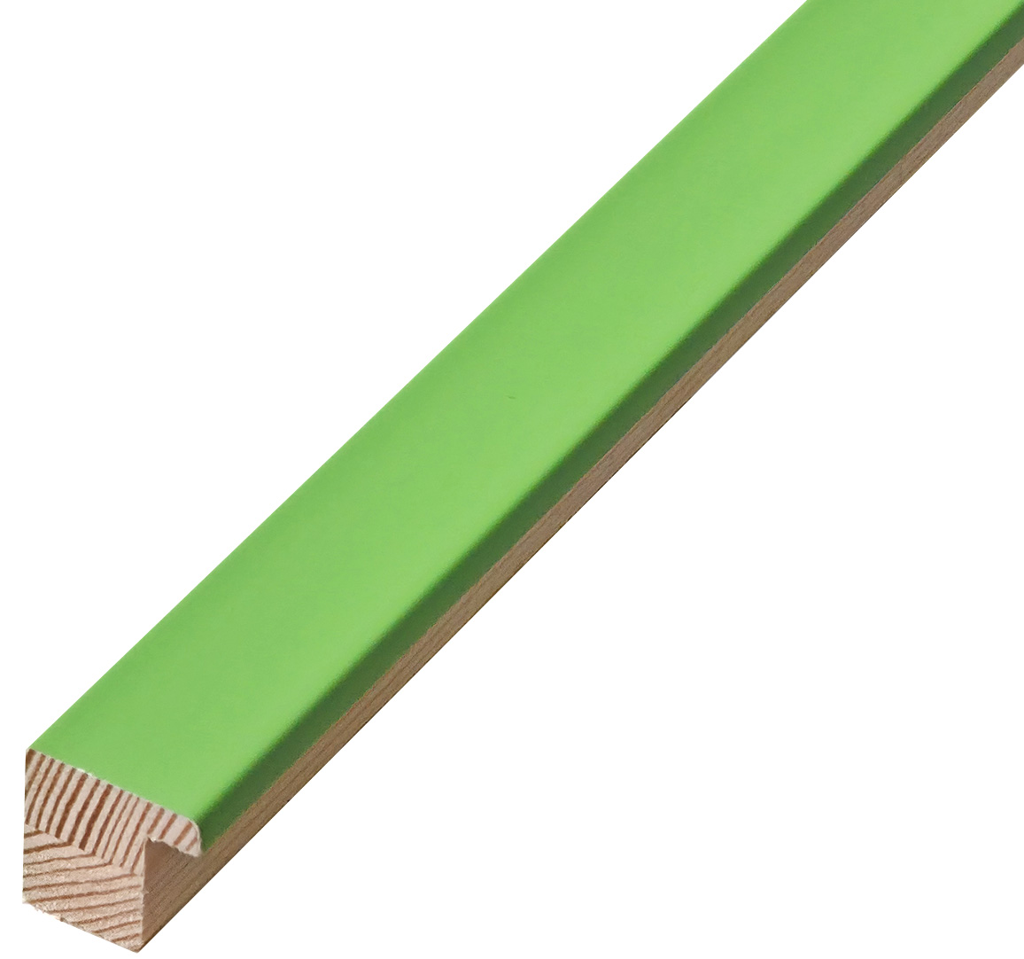 Asta in pino - Larghezza 20mm Altezza 20 - Verde prato opaco