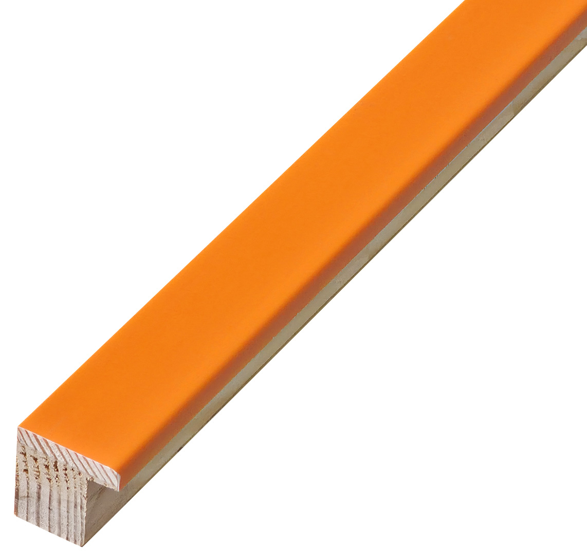 Asta in pino - Larghezza 20mm Altezza 20 - Arancio opaco
