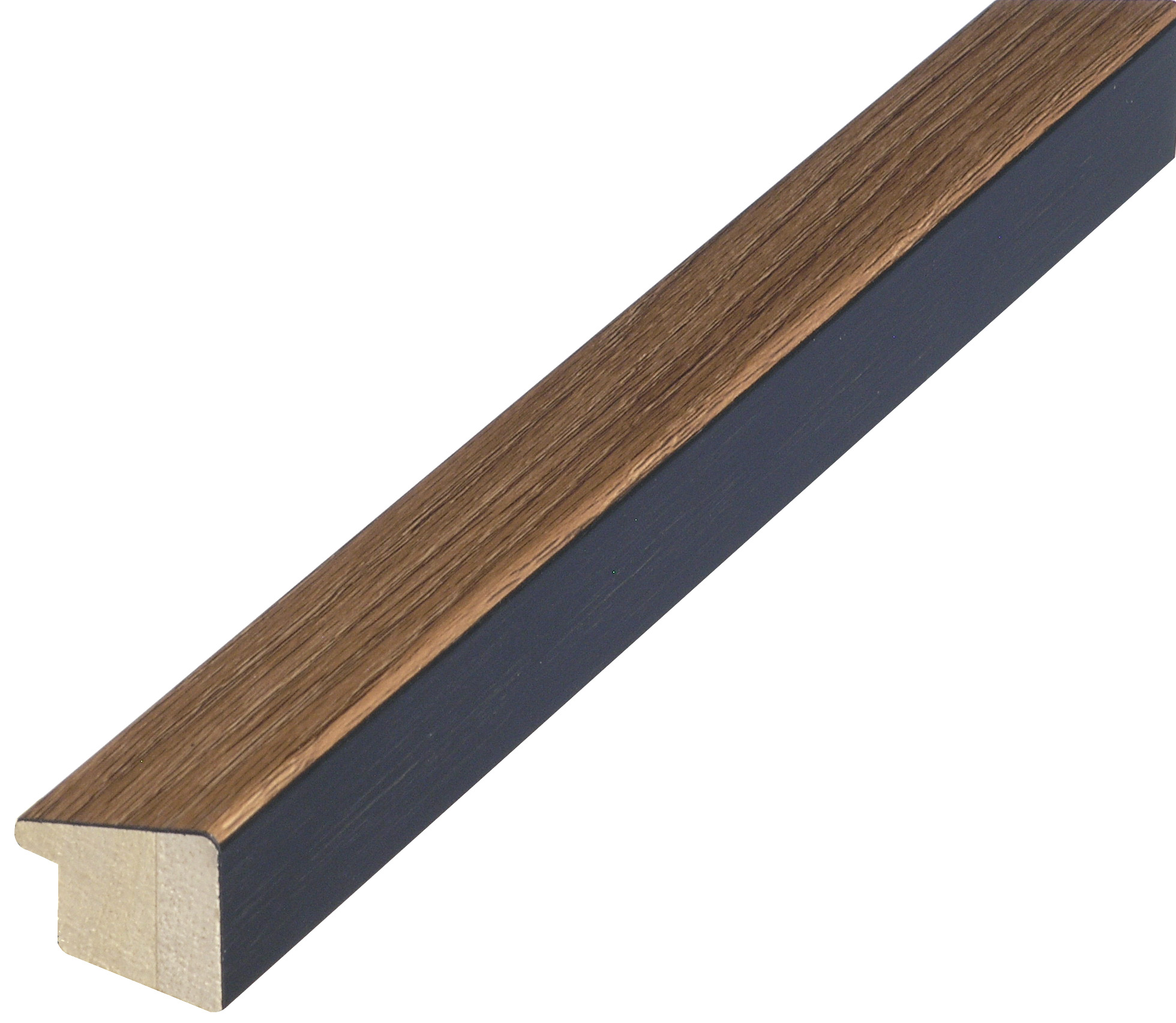 Asta in ayous giuntato altezza mm 23 larg.mm 26 colore noce