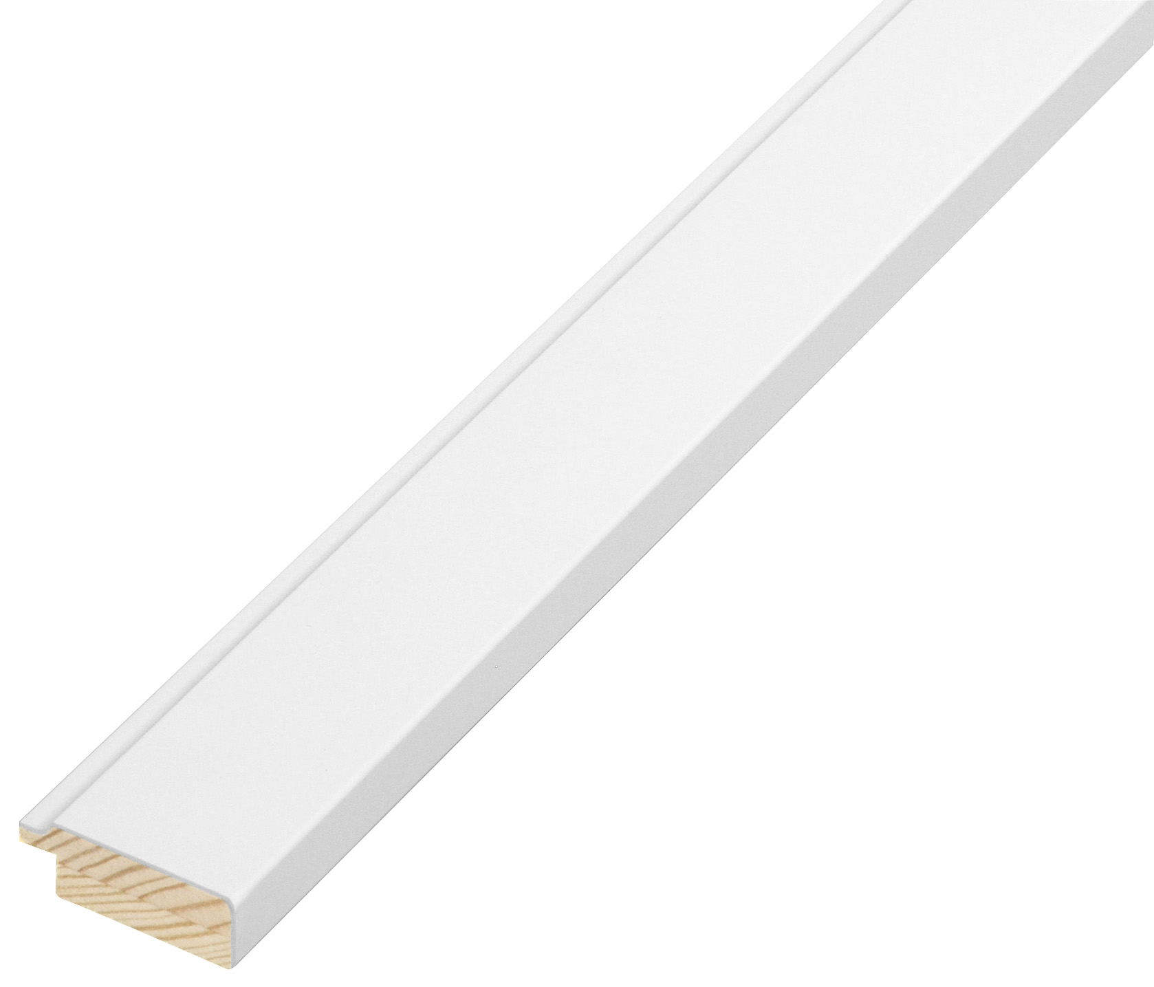 Asta pino giuntato - Larghezza 34mm Altezza 12 - Bianco