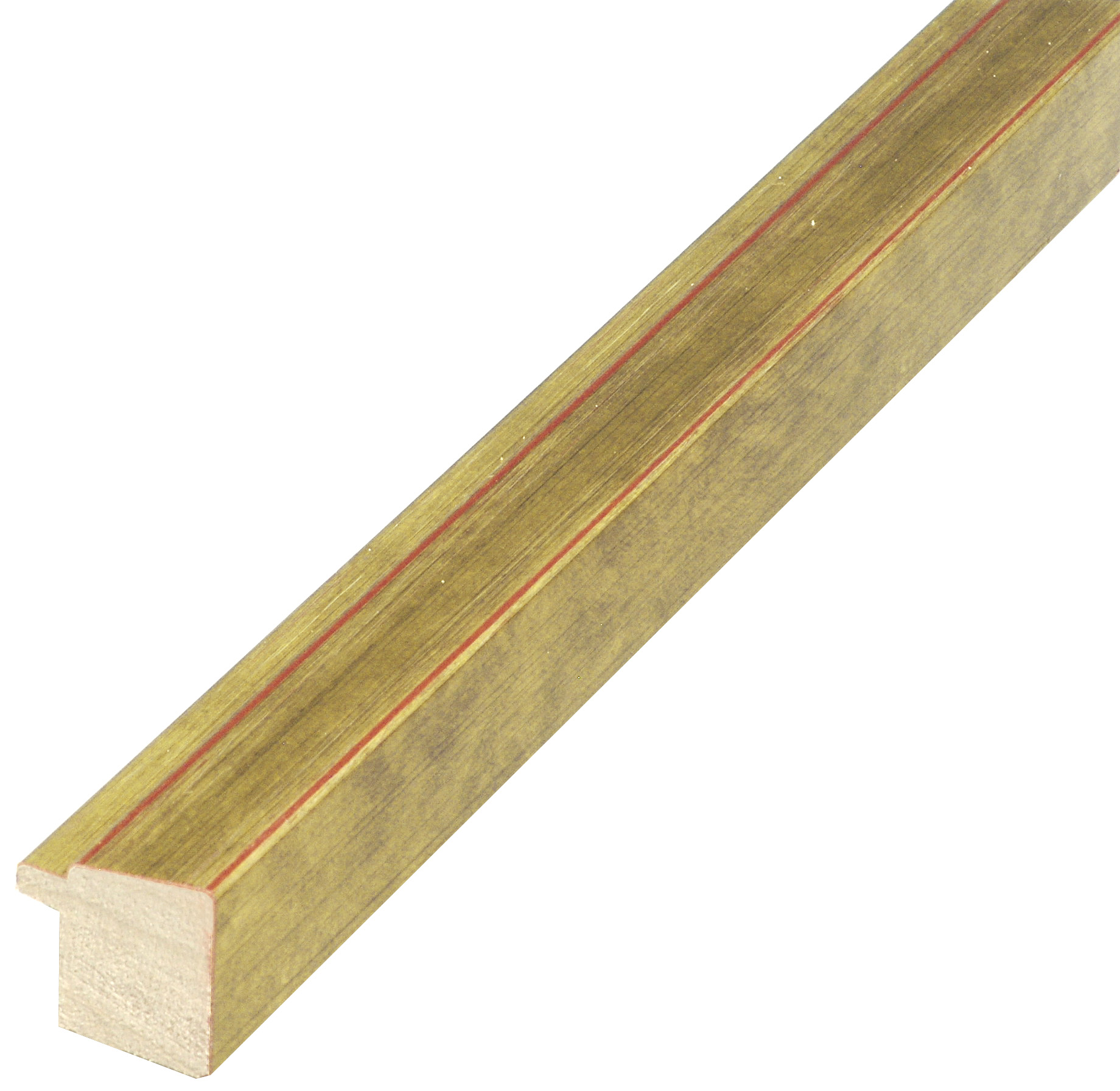 Asta pino giuntato - Larghezza 22mm Altezza 22 - Finitura oro