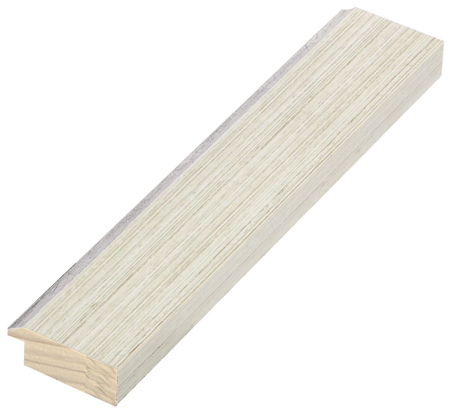 Asta pino giuntato - Larghezza 38mm Altezza 15 - Crema, filo argento