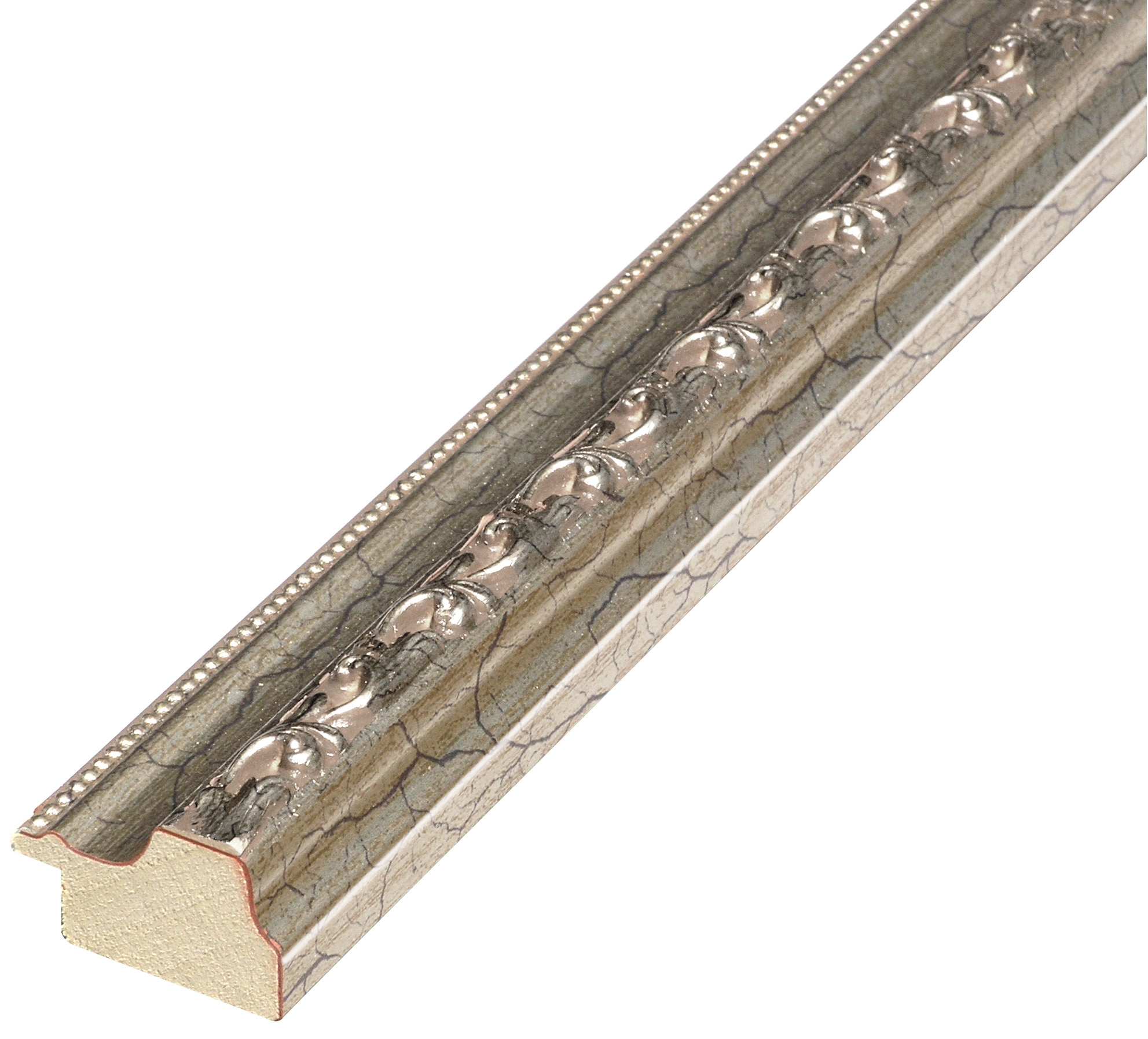 Asta pino giuntato - Larghezza 32mm Altezza 22 - Bronzo con decorazioni