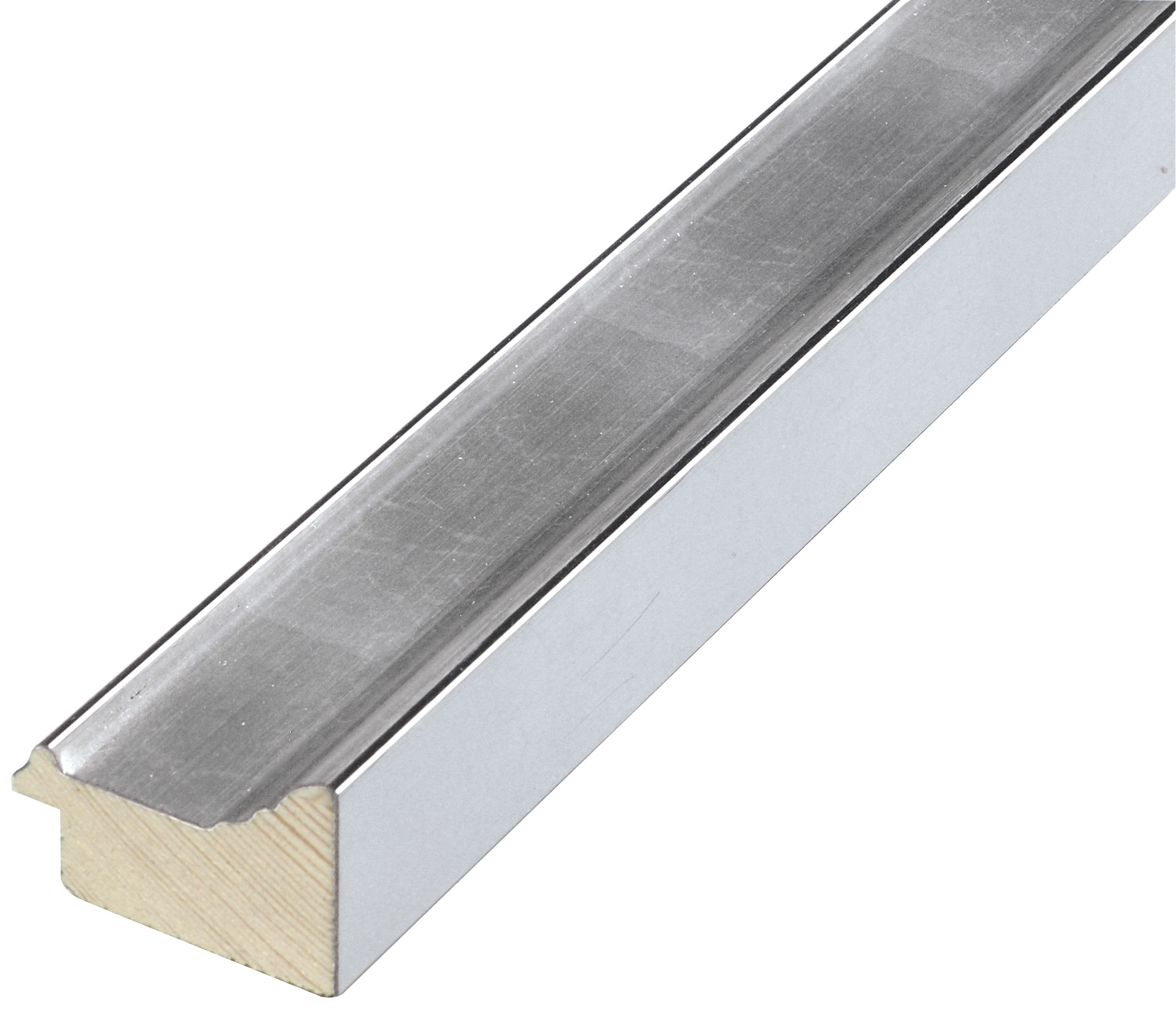 Asta pino giuntato - Larghezza 43mm Altezza 28 - Argento