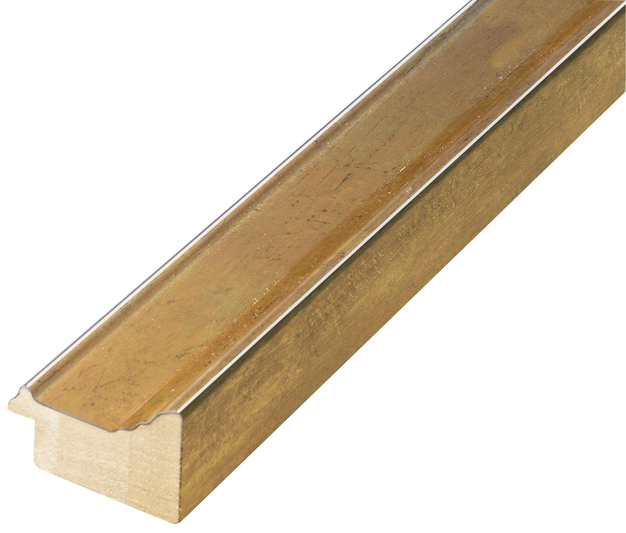 Asta pino giuntato - Larghezza 43mm Altezza 28 - Oro