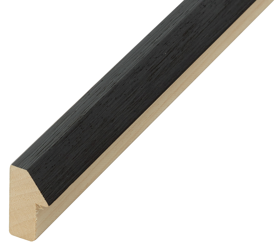 Asta in ayous - Larghezza 19mm Altezza 35 - Nero