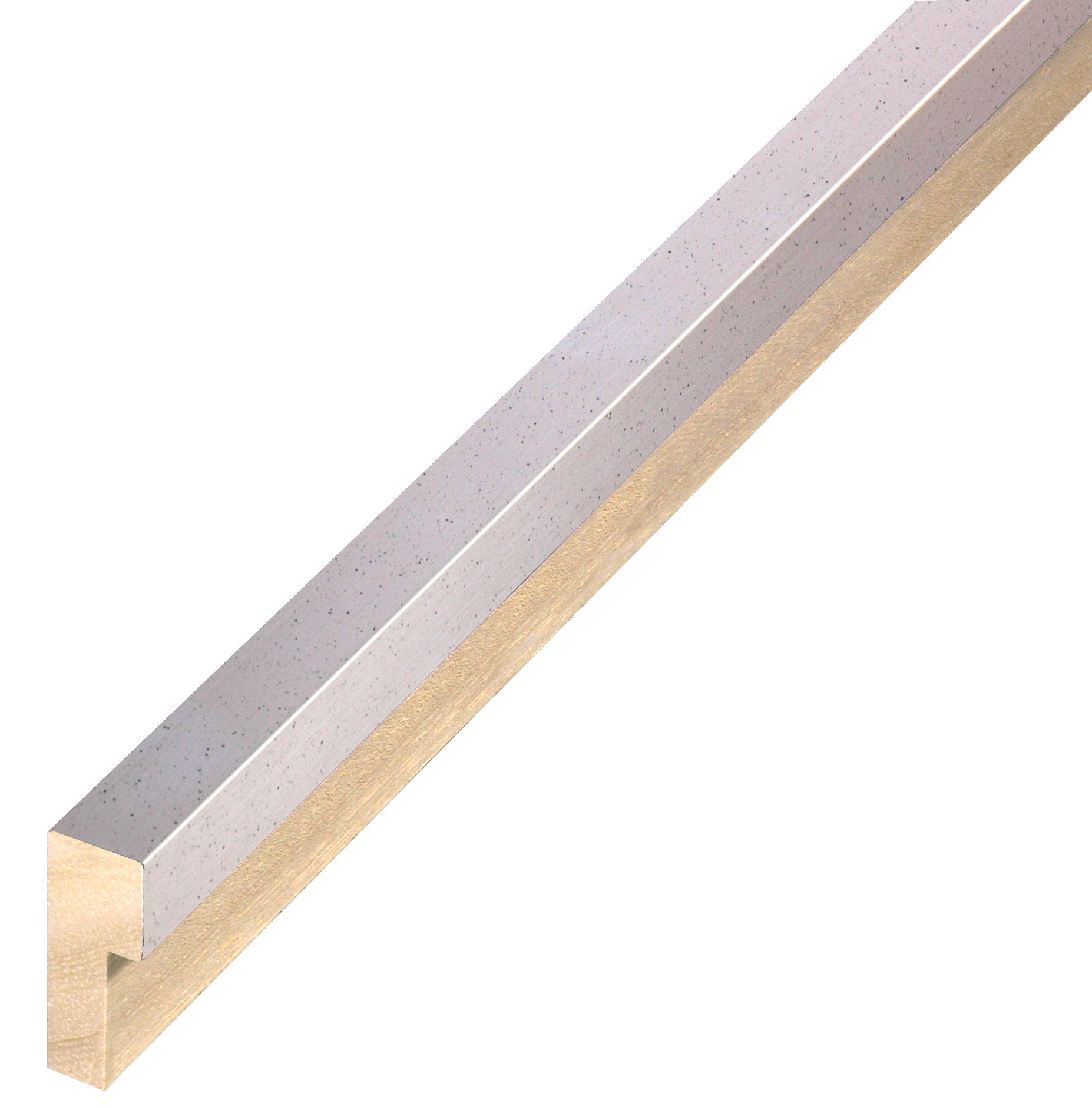 Asta in ayous piatta - Larghezza 15mm Altezza 40 - Argento