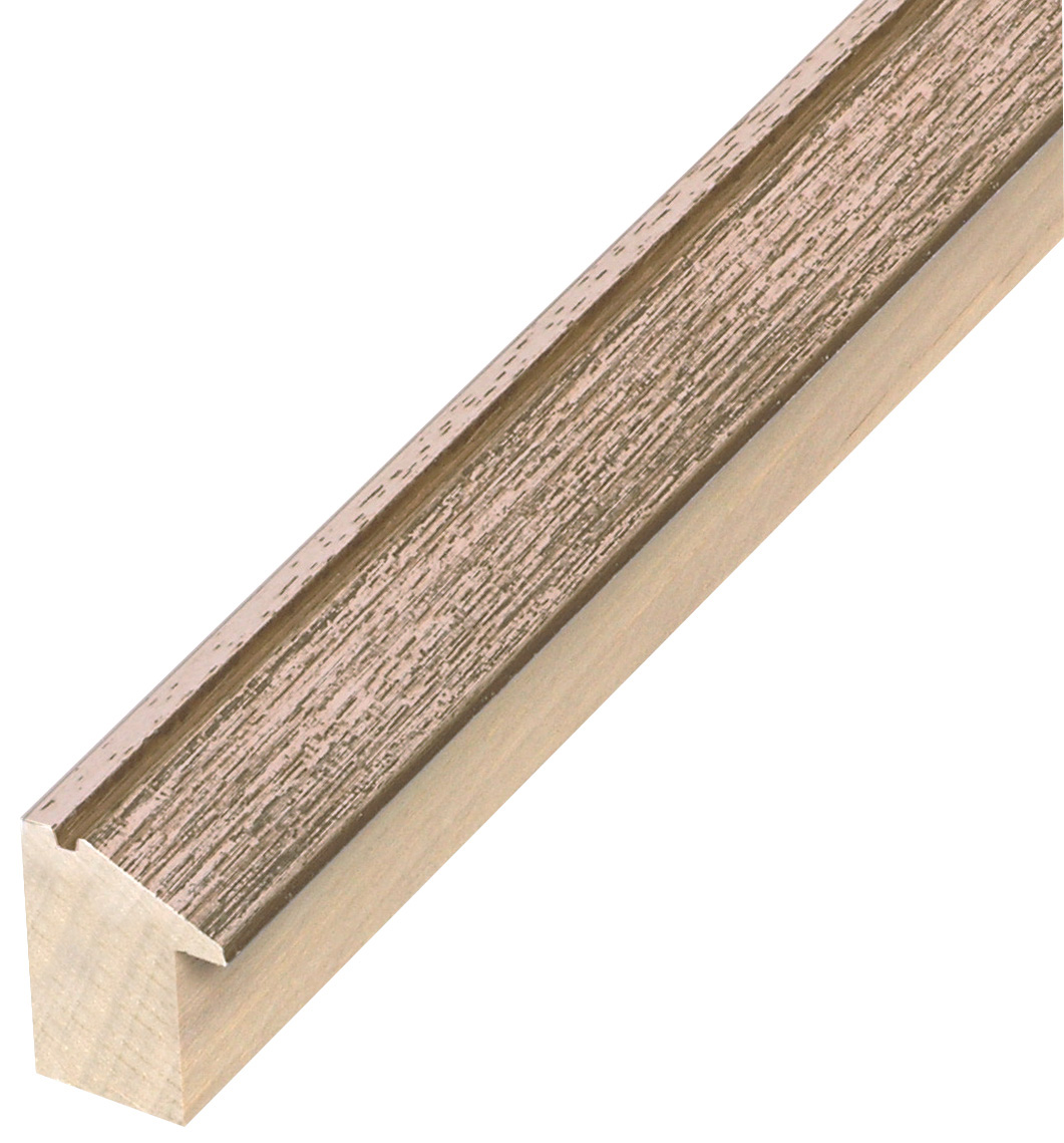 Asta in ayous - Larghezza 28mm Altezza 40 - Marrone opaco